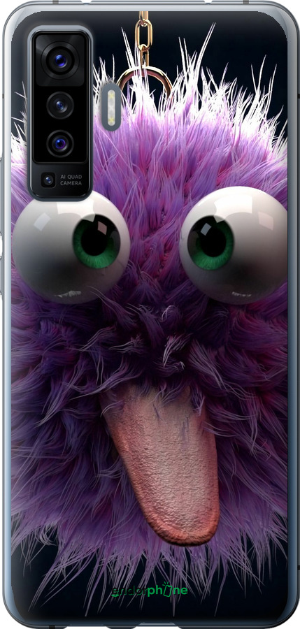 Силіконовий чехол Пухнастик для Vivo X50 - 6017u-1955 изображение 