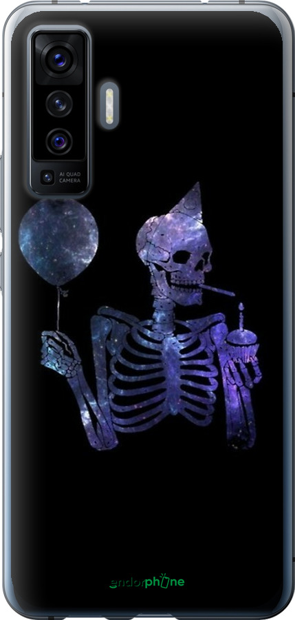 Силиконовый чехол Скелетное искусство для Vivo X50 - 6536u-1955 изображение 