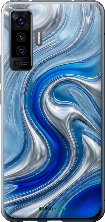Силиконовый чехол Liquid Chrome для Vivo X50 - 6781u-1955 изображение 