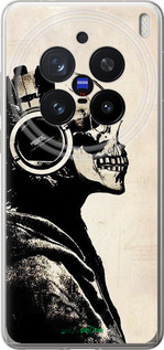 Силиконовый чехол Скелет-меломан v2 для Vivo X200 PRO - 1200u-3883 изображение 