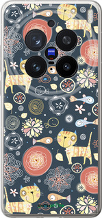 Силіконовий чехол Кошенята v4 для Vivo X200 PRO - 1224u-3883 изображение 