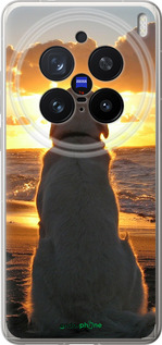 Силиконовый чехол Закат и собака для Vivo X200 PRO - 3966u-3883 изображение 
