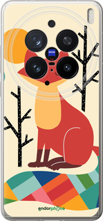 Силиконовый чехол Rainbow fox для Vivo X200 PRO - 4010u-3883 изображение 