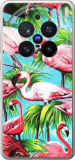 Силиконовый чехол Tropical background для Vivo X200 PRO - 4016u-3883 изображение 