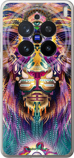 Силіконовий чехол Люмінесцентний лев для Vivo X200 PRO - 4037u-3883 изображение 