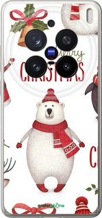 Силіконовий чехол Merry Christmas для Vivo X200 PRO - 4106u-3883 изображение 