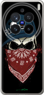 Силіконовий чехол Череп в кепці для Vivo X200 PRO - 4127u-3883 изображение 