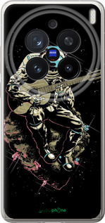 Силіконовий чехол Космонавт с гітарою для Vivo X200 PRO - 4138u-3883 изображение 