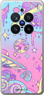 Силіконовий чехол Рожева галактика для Vivo X200 PRO - 4146u-3883 изображение 