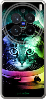 Силіконовий чехол Кіт-астронавт для Vivo X200 PRO - 4154u-3883 изображение 