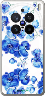 Силиконовый чехол Голубые орхидеи для Vivo X200 PRO - 4406u-3883 изображение 