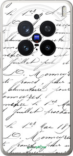 Силіконовий чехол Прописний шрифт  для Vivo X200 PRO - 4475u-3883 изображение 