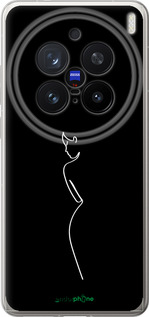 Силиконовый чехол Силуэт1 для Vivo X200 PRO - 4590u-3883 изображение 