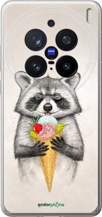 Силіконовий чехол Єнотик з морозивом для Vivo X200 PRO - 4602u-3883 изображение 