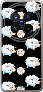 Силіконовий чехол Овечки1 для Vivo X200 PRO - 4637u-3883 изображение 