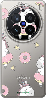 Силіконовий чехол Єдиноріжки для Vivo X200 PRO - 4659u-3883 изображение 