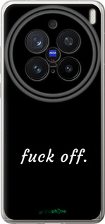 Силиконовый чехол Fuck off для Vivo X200 PRO - 4731u-3883 изображение 
