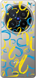 Силіконовий чехол Серця UA  для Vivo X200 PRO - 5292u-3883 изображение 