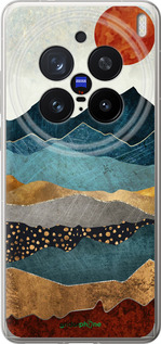 Силіконовий чехол Захід гори для Vivo X200 PRO - 5434u-3883 изображение 