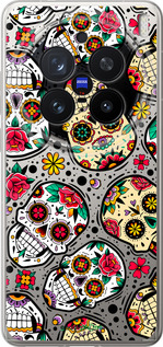 Силіконовий чехол Черепи для Vivo X200 PRO - 5471u-3883 изображение 