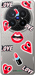 Силиконовый чехол Стикеры v3 для Vivo X200 PRO - 5502u-3883 изображение 