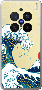 Силіконовий чехол Японські хвилі для Vivo X200 PRO - 5533u-3883 изображение 