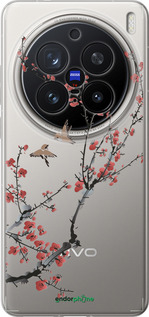 Силиконовый чехол Сакура v2 для Vivo X200 PRO - 5538u-3883 изображение 