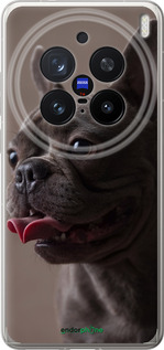 Силиконовый чехол Милый бульдог для Vivo X200 PRO - 5546u-3883 изображение 