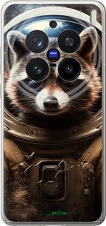 Силиконовый чехол Raccoon austronaut для Vivo X200 PRO - 5581u-3883 изображение 