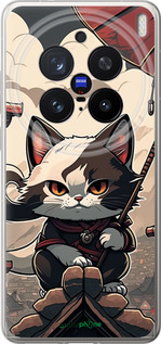 Силиконовый чехол Япония - кот на крыше для Vivo X200 PRO - 5582u-3883 изображение 