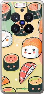 Силиконовый чехол Суши паттерн для Vivo X200 PRO - 5583u-3883 изображение 