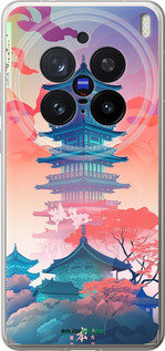 Силиконовый чехол Япония монастырь для Vivo X200 PRO - 5590u-3883 изображение 