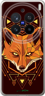 Силиконовый чехол Лиса геометрия для Vivo X200 PRO - 5607u-3883 изображение 