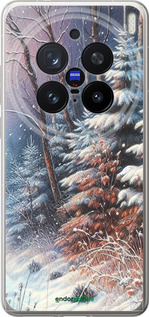 Силиконовый чехол Зимний пейзаж для Vivo X200 PRO - 5814u-3883 изображение 