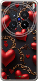 Силіконовий чехол Сердечки для Vivo X200 PRO - 5831u-3883 изображение 