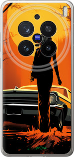 Силиконовый чехол Чехол для телефона Девушка возле автомобиля для Vivo X200 PRO - 5946u-3883 изображение 