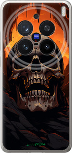 Силиконовый чехол Череп в пещере для Vivo X200 PRO - 5959u-3883 изображение 