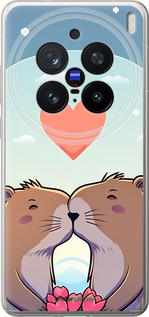 Силіконовий чехол Капібара кохання для Vivo X200 PRO - 6027u-3883 изображение 