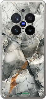 Силиконовый чехол Серый мрамор для Vivo X200 PRO - 6041u-3883 изображение 