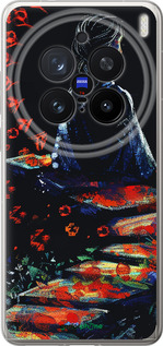 Силіконовий чехол Мрійлива дівчина для Vivo X200 PRO - 6042u-3883 изображение 