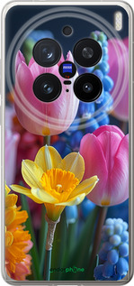 Силиконовый чехол Весенние цветы для Vivo X200 PRO - 6058u-3883 изображение 