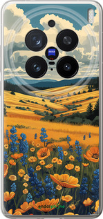 Силіконовий чехол Українське поле для Vivo X200 PRO - 6082u-3883 изображение 