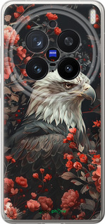 Силіконовий чехол Квітковий вартовий для Vivo X200 PRO - 6102u-3883 изображение 