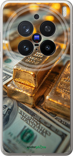 Силиконовый чехол Слитки и доллары для Vivo X200 PRO - 6105u-3883 изображение 