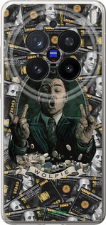 Силіконовий чехол Волк с валл стрит для Vivo X200 PRO - 6287u-3883 изображение 