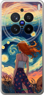 Силиконовый чехол Девушка Арт для Vivo X200 PRO - 6325u-3883 изображение 