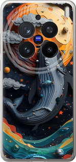Силіконовий чехол Кит у космосі для Vivo X200 PRO - 6328u-3883 изображение 
