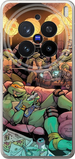 Силиконовый чехол Черепашки нинзя для Vivo X200 PRO - 6346u-3883 изображение 