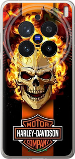 Силіконовий чехол Харлей девидсон для Vivo X200 PRO - 6370u-3883 изображение 