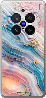 Силіконовий чехол Мрамор красивый для Vivo X200 PRO - 6376u-3883 изображение 